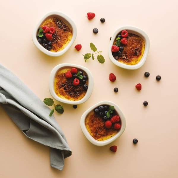 BergHOFF Balance Stone 4Pc Ramekin Crème Brulé Set 4.25 inch, 7oz